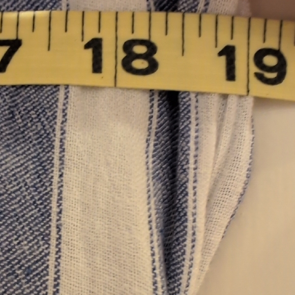 Blue and White Striped Womens Dress Size Medium Fully Lined! - Picture 5 of 6